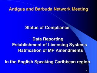 Antigua and Barbuda Network Meeting
