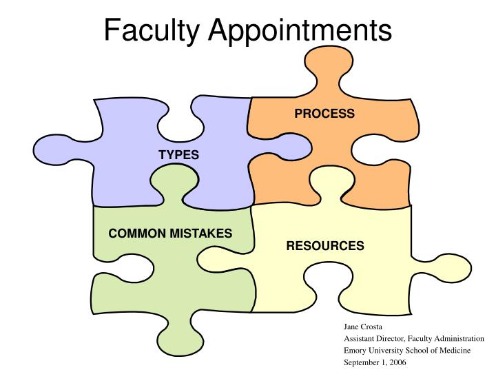 faculty appointments