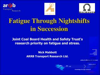 Fatigue Through Nightshifts in Succession