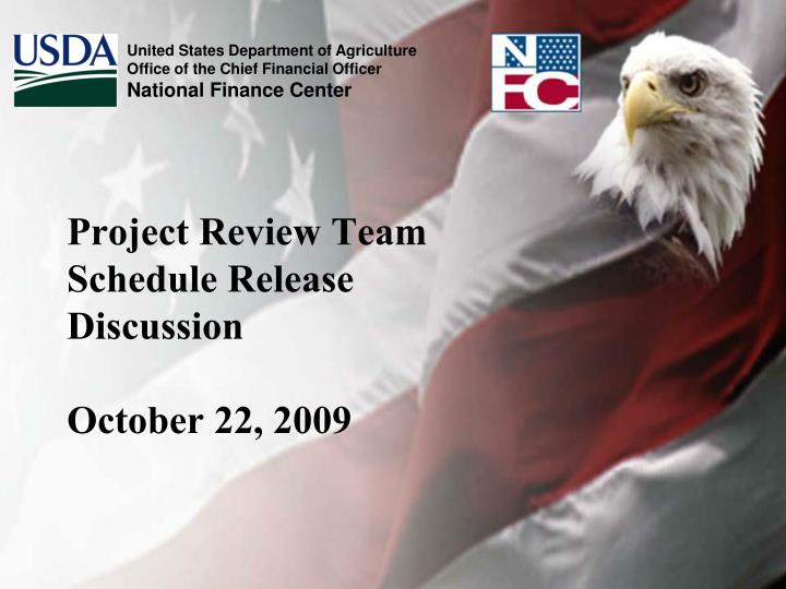 project review team schedule release discussion october 22 2009