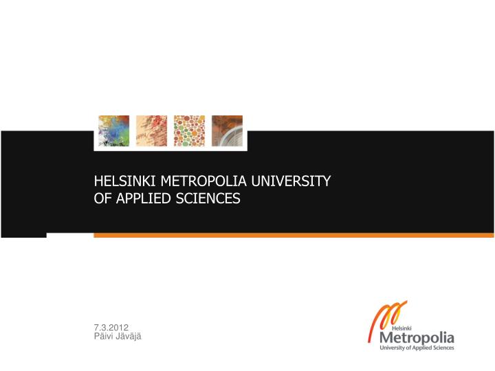 helsinki metropolia university of applied sciences