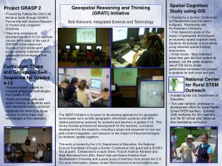 Geospatial Reasoning and Thinking (GRATI) Initiative
