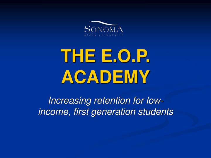 the e o p academy