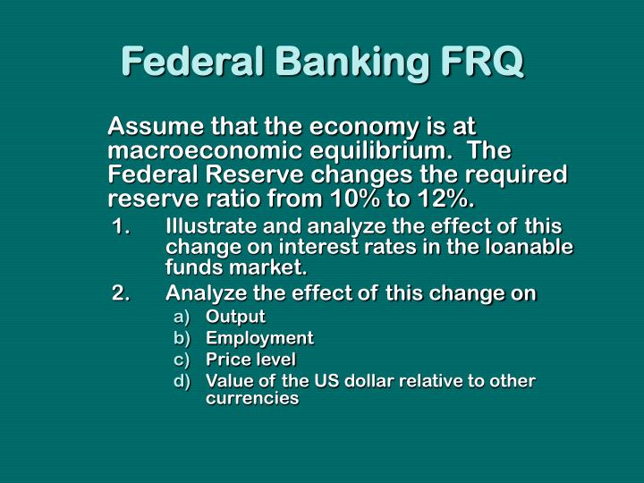 federal banking frq
