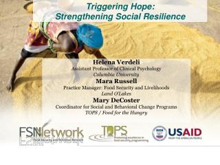 Triggering Hope: Strengthening Social Resilience