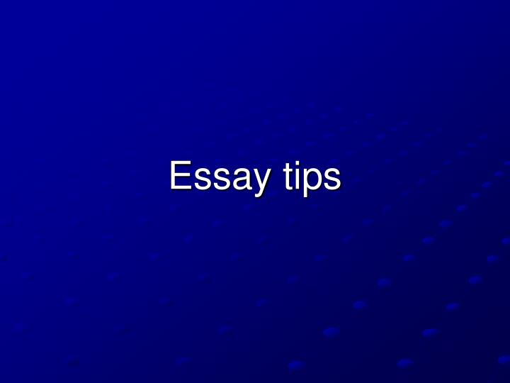 essay tips