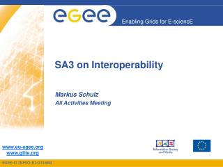 SA3 on Interoperability