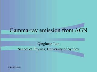 Gamma-ray emission from AGN