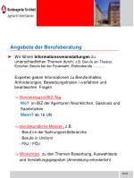 Angebote der Berufsberatung - slide 1
