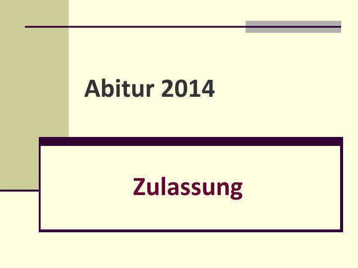 abitur 2014