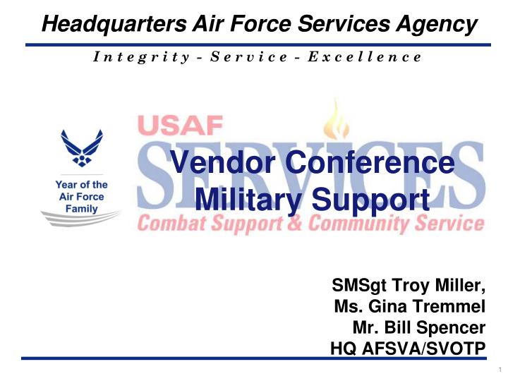 vendor conference military support