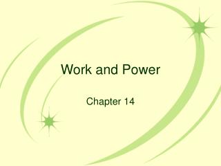 Work and Power