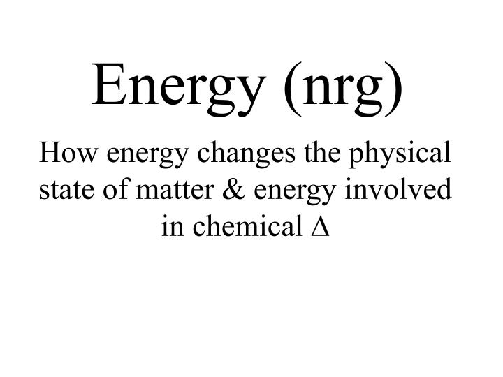 energy nrg