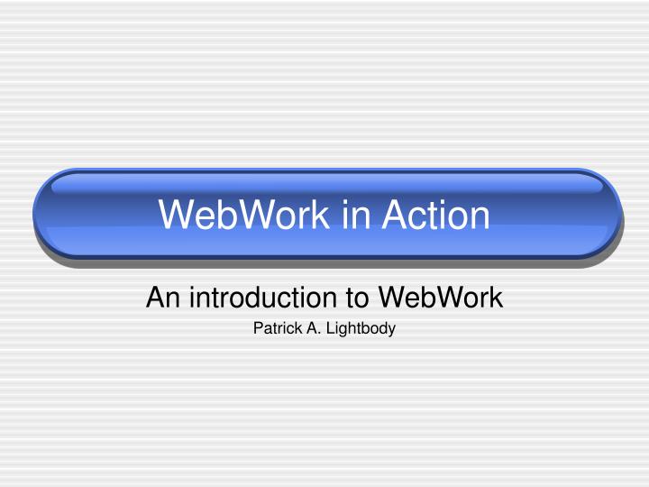 webwork in action