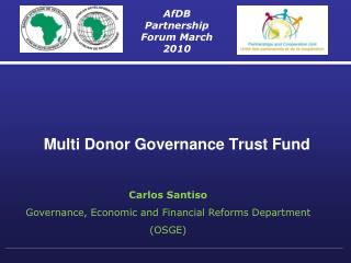 Multi Donor Governance Trust Fund