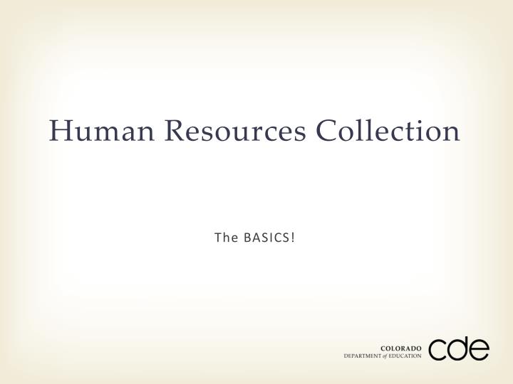 human resources collection
