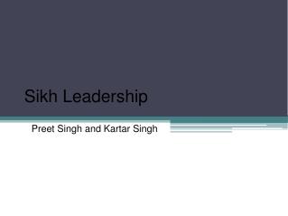 Sikh Leadership