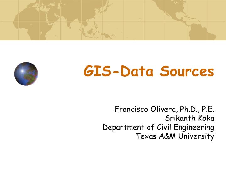 gis data sources