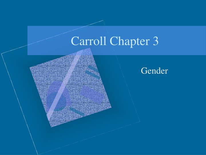 carroll chapter 3