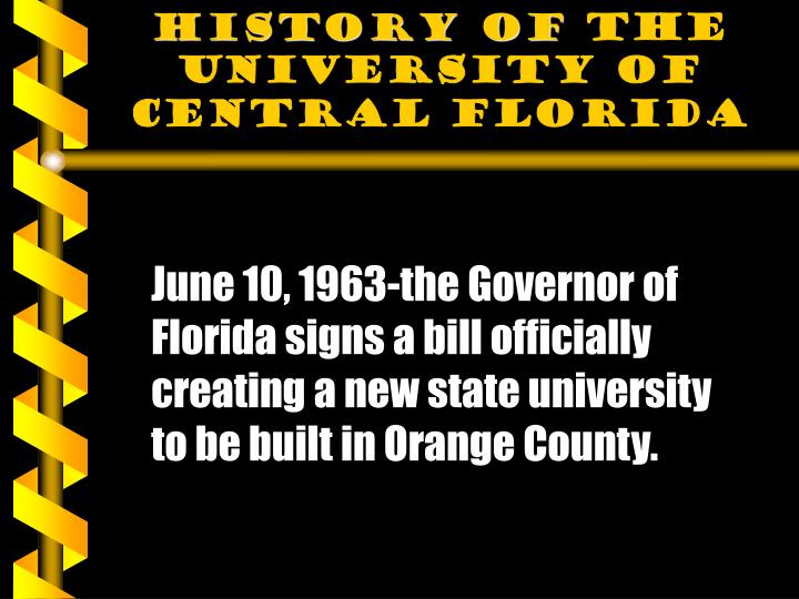 history of the university of central florida