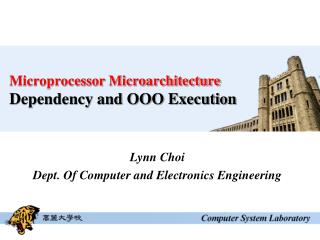 Microprocessor Microarchitecture Dependency and OOO Execution