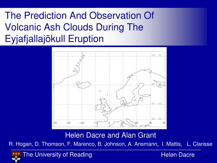 the prediction and observation of volcanic ash clouds during the eyjafjallaj kull eruption
