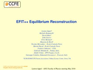 EFIT++ Equilibrium Reconstruction