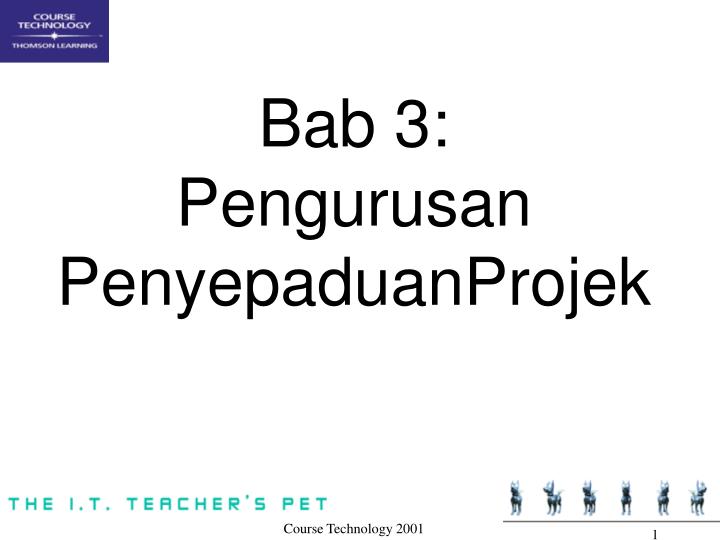 bab 3 pengurusan penyepaduanprojek