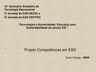 projeto compet ncias em ead