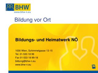 bildung vor ort