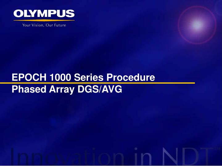 epoch 1000 series procedure phased array dgs avg