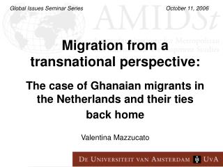 Migration from a transnational perspective: