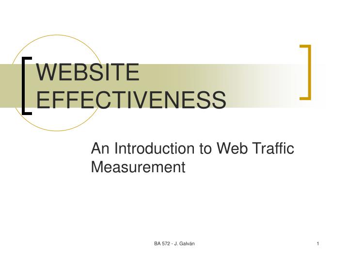 website effectiveness