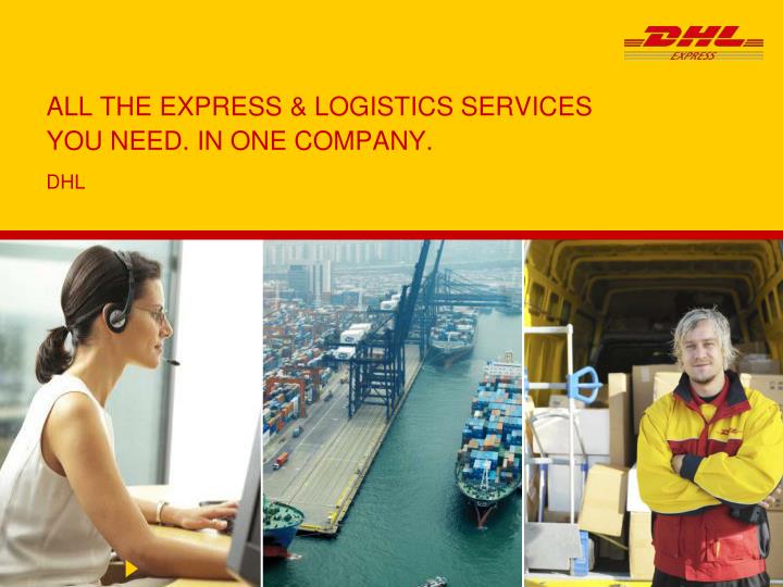 all the express logistics services you need in one company