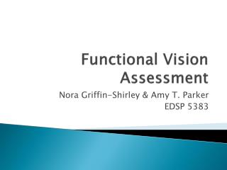 functional vision assessment
