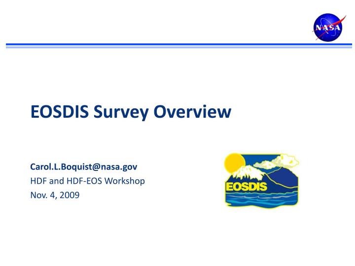 eosdis survey overview