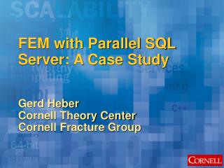 FEM with Parallel SQL Server: A Case Study