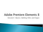 Adobe Premiere Elements 8 - slide 1