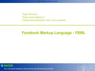 facebook markup language fbml