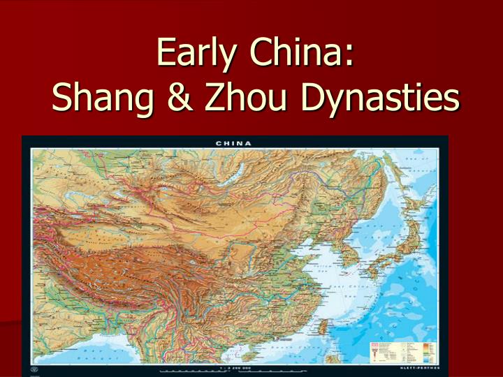 early china shang zhou dynasties
