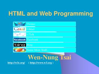 HTML and Web Programming