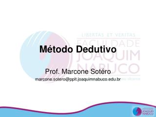m todo dedutivo