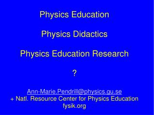 ICPE - International Commission of Physics Education