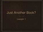 Just Another Book? - slide 1