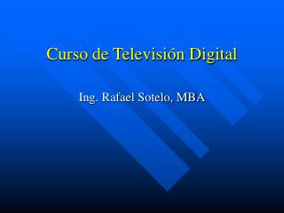curso de televisi n digital