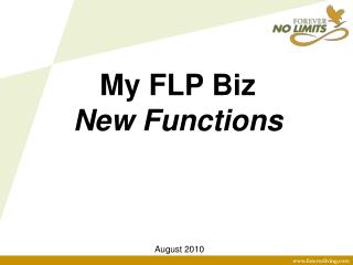 My FLP Biz New Functions