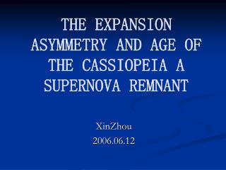 THE EXPANSION ASYMMETRY AND AGE OF THE CASSIOPEIA A SUPERNOVA REMNANT