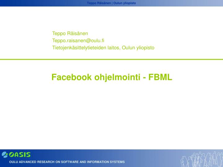 facebook ohjelmointi fbml
