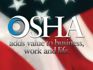 Welcome to Course #7510 Introduction to OSHA for Small Businesses in the Printing Industry