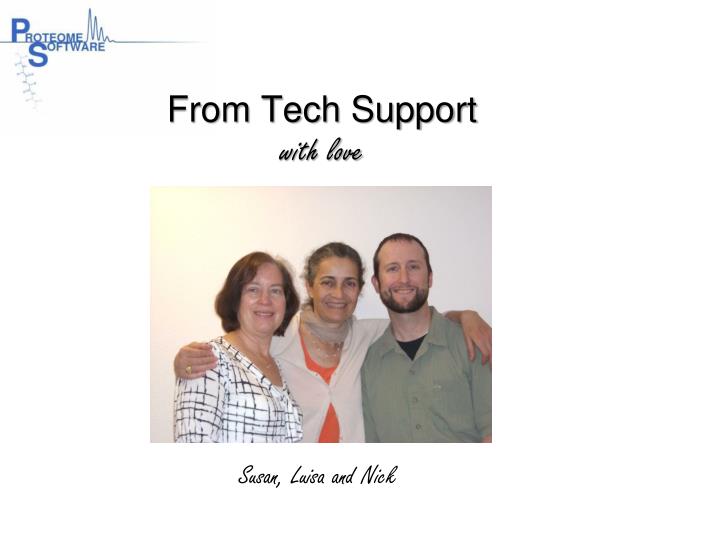 from tech support with love